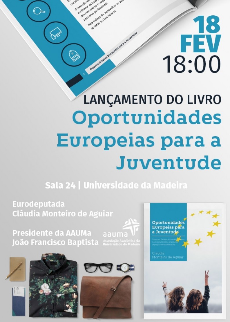 Cláudia Monteiro de Aguiar apresenta livro sobre as “Oportunidades Europeias para a Juventude”